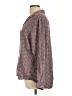 Grayson 100% Lyocell Print Brown Long Sleeve Blouse Size Lg (4) - photo 5