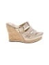 Ugg 100% Leather Tan Gold Wedges Size 7 - photo 1