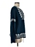 Parker 100% Rayon Blue Long Sleeve Blouse Size M - photo 4
