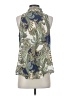 MNG Blue Sleeveless Blouse Size 4 - photo 2