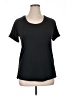 Marika Solid Black Active T-Shirt Size XL - photo 1