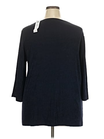Travelers by Chico's 3/4 Sleeve T-Shirt (view 2)