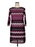 Studio One Chevron-herringbone Purple Casual Dress Size 14 (petite) - photo 1