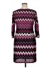 Studio One Chevron-herringbone Purple Casual Dress Size 14 (petite) - photo 2