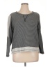 Karl Lagerfeld Paris 100% Cotton Stripes Gray Pullover Sweater Size XL - photo 1