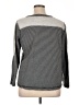 Karl Lagerfeld Paris 100% Cotton Stripes Gray Pullover Sweater Size XL - photo 2