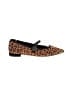 Birdies 100% Leather Animal Print Brown Flats Size 6 - photo 1