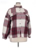 Shein 100% Polyester Plaid Burgundy Jacket Size XL - photo 1