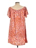 West Loop Print Orange Cocktail Dress Size L - photo 2