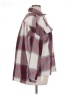 Shein 100% Polyester Plaid Burgundy Jacket Size XL - photo 4