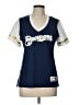 Majestic 100% Polyester Blue Short Sleeve T-Shirt Size L - photo 1