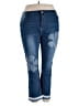 Unbranded Floral Blue Jeans Size 5XL - photo 1