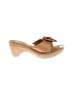 Nicole 100% Leather Tan Wedges Size 8 1/2 - photo 1