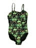 Old Navy Tropical Green One Piece Swimsuit Size 6 - 7 - photo 1