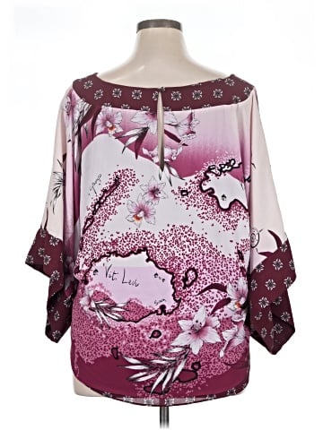 White House Black Market 3/4 Sleeve Blouse (view 2)