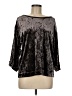 Supplies Black Long Sleeve Blouse Size M - photo 1