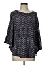 AB Studio Chevron-herringbone Gray Poncho Size L (estimated) - photo 1