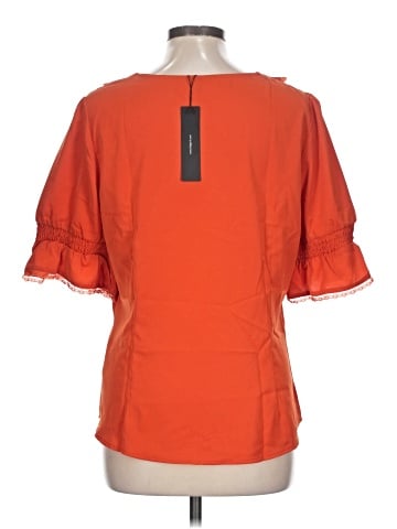 Allegra K Short Sleeve Blouse (view 2)