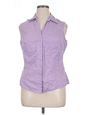Riders by Lee Sleeveless Button-Down Shirt (view 1)