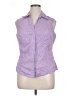Riders by Lee Purple Sleeveless Button-Down Shirt Size XL - photo 1
