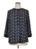 Not Your Daughter's Jeans 100% Polyester Polka Dots Blue 3/4 Sleeve Blouse Size XL - photo 1