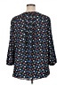 Not Your Daughter's Jeans 100% Polyester Polka Dots Blue 3/4 Sleeve Blouse Size XL - photo 2