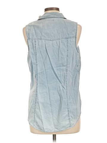 Faded Glory Sleeveless Button-Down Shirt (view 2)