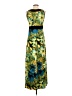 Susan Lawrence Tropical Yellow Green Casual Dress Size XS - photo 2