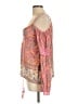 Angie 100% Rayon Pink 3/4 Sleeve Blouse Size L - photo 5