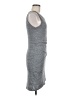 Tildon Solid Gray Casual Dress Size M - photo 4