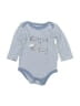 Hb 100% Cotton Blue Long Sleeve Onesie Size 0-3 mo - photo 1