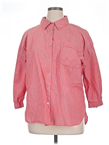 DKNY 3/4 Sleeve Button-Down Shirt (view 1)