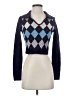BP. 100% Acrylic Argyle Blue Turtleneck Sweater Size XS - photo 1