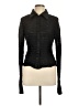 JS Collections Black Long Sleeve Blouse Size 12 - photo 1