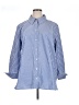 Saint + Sofia Blue Long Sleeve Blouse Size 16 - photo 1