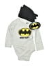 Batman Graphic Gray Long Sleeve Onesie Size 6-9 mo - photo 1