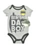 Batman Graphic Gray Short Sleeve Onesie Size 3-6 mo - photo 1