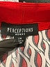 Perceptions Chevron-herringbone Red Casual Dress Size 2X - photo 7