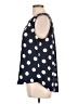 Pixley 100% Polyester Polka Dots Blue Sleeveless Blouse Size L - photo 5