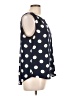 Pixley 100% Polyester Polka Dots Blue Sleeveless Blouse Size L - photo 4