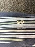SO 100% Cotton Stripes Blue Short Sleeve Turtleneck Size L - photo 7