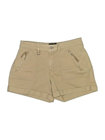 White House Black Market Khaki Shorts (view 1)