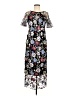 JS Collections 100% Polyester Floral Black Cocktail Dress Size 6 - photo 1