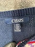 Chaps Print Blue Pullover Sweater Size M - photo 7