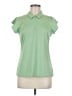 Laura Ashley Green Short Sleeve Blouse Size M - photo 1
