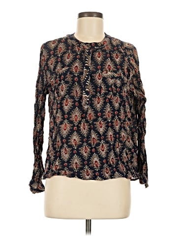 Sun & Shadow Long Sleeve Blouse (view 1)