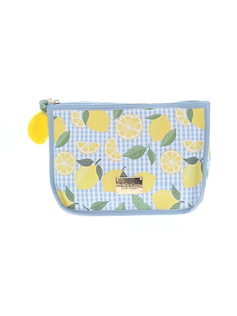 Pre-owned Nicole Miller Makeup Bag In Yellow