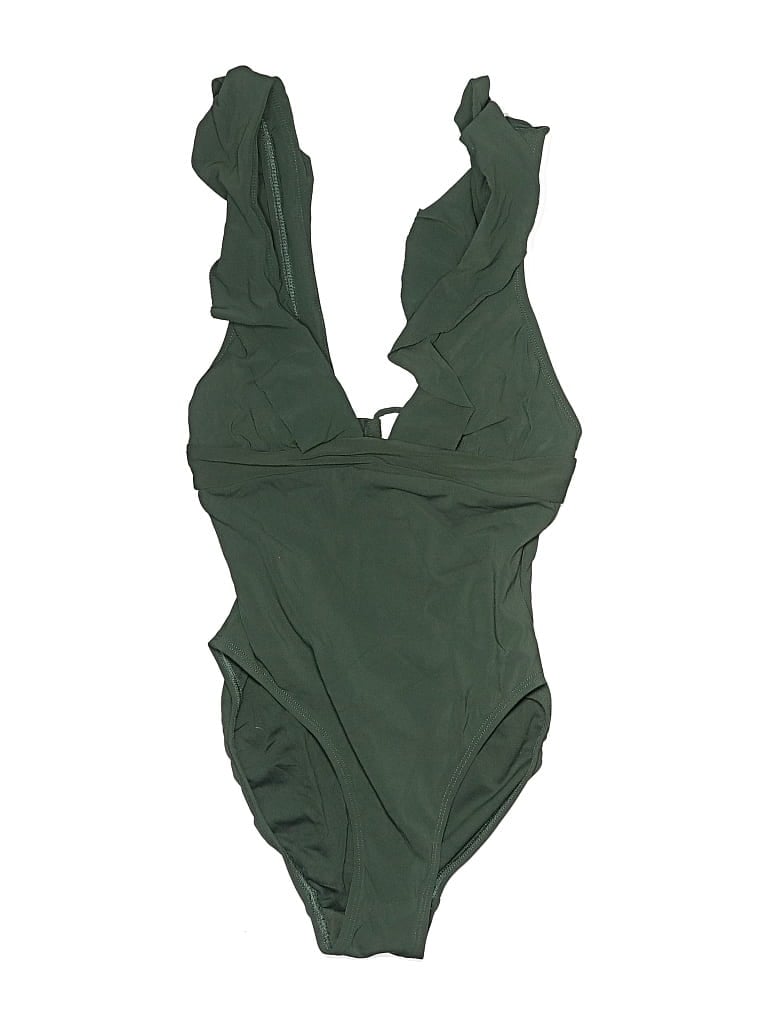 Pre-owned Robin Piccone One Piece Swimsuit In Green
