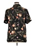 DR2 100% Polyester Floral Black Short Sleeve Blouse Size XL - photo 2