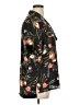 DR2 100% Polyester Floral Black Short Sleeve Blouse Size XL - photo 4